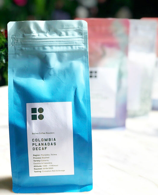 Bailies Coffee Decaf Colombia Planadas Tolima Washed